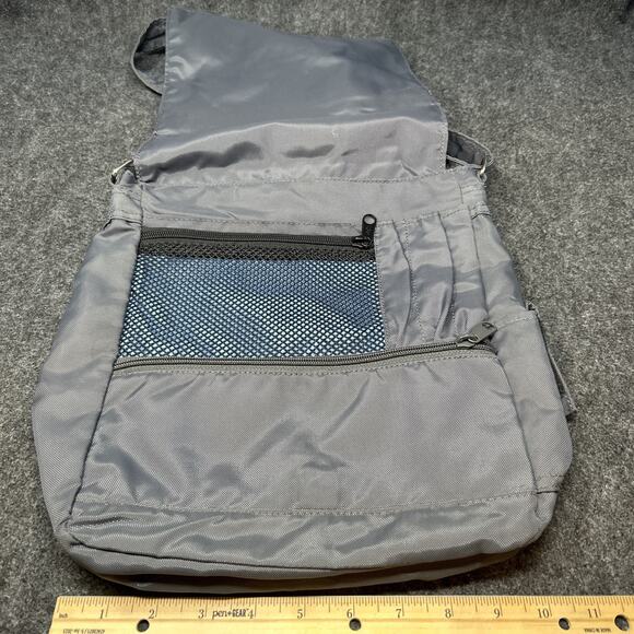 DAKINE Grey Messenger Bag Adjustable Crossbody Nylon USA Made Utility Satchel - Picture 5 of 9